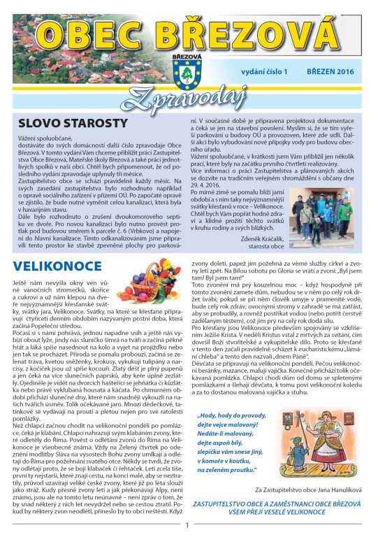 Zpravodaj 01/2016